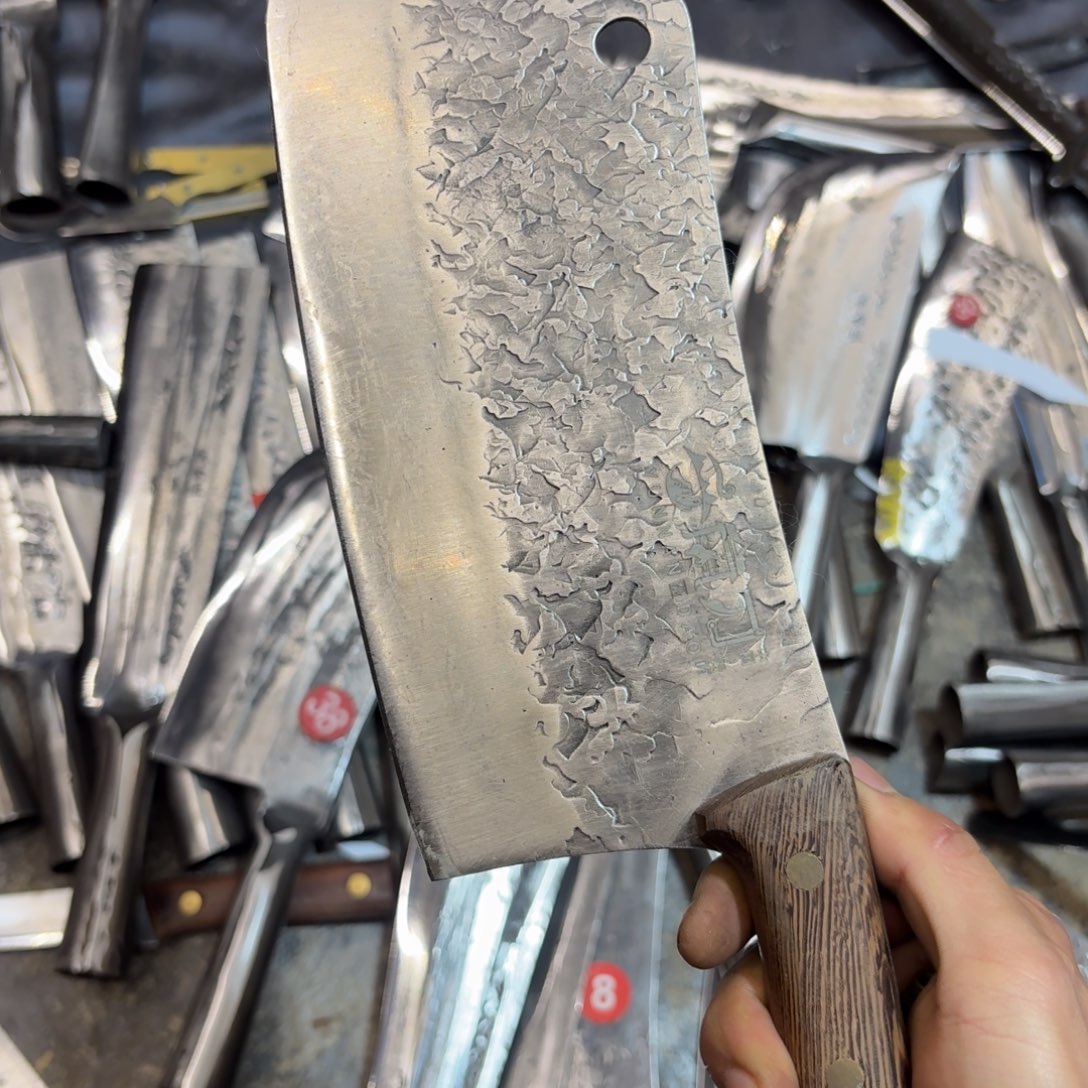 高碳锰钢云南阿老表手工锻打刀