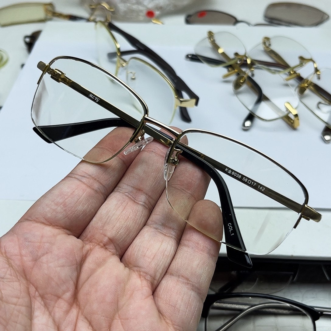 半框款帝王绿半框石头镜