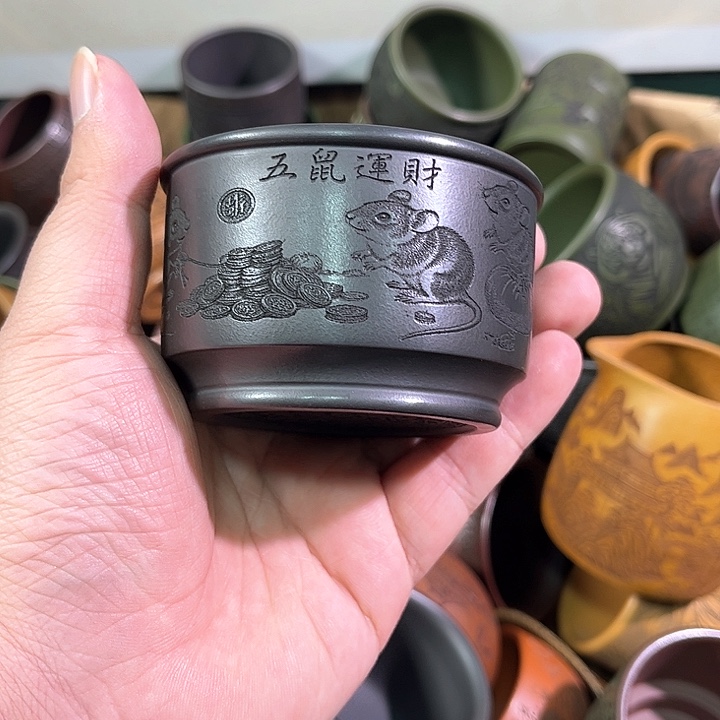 茶杯紫砂全手工紫砂主人杯
