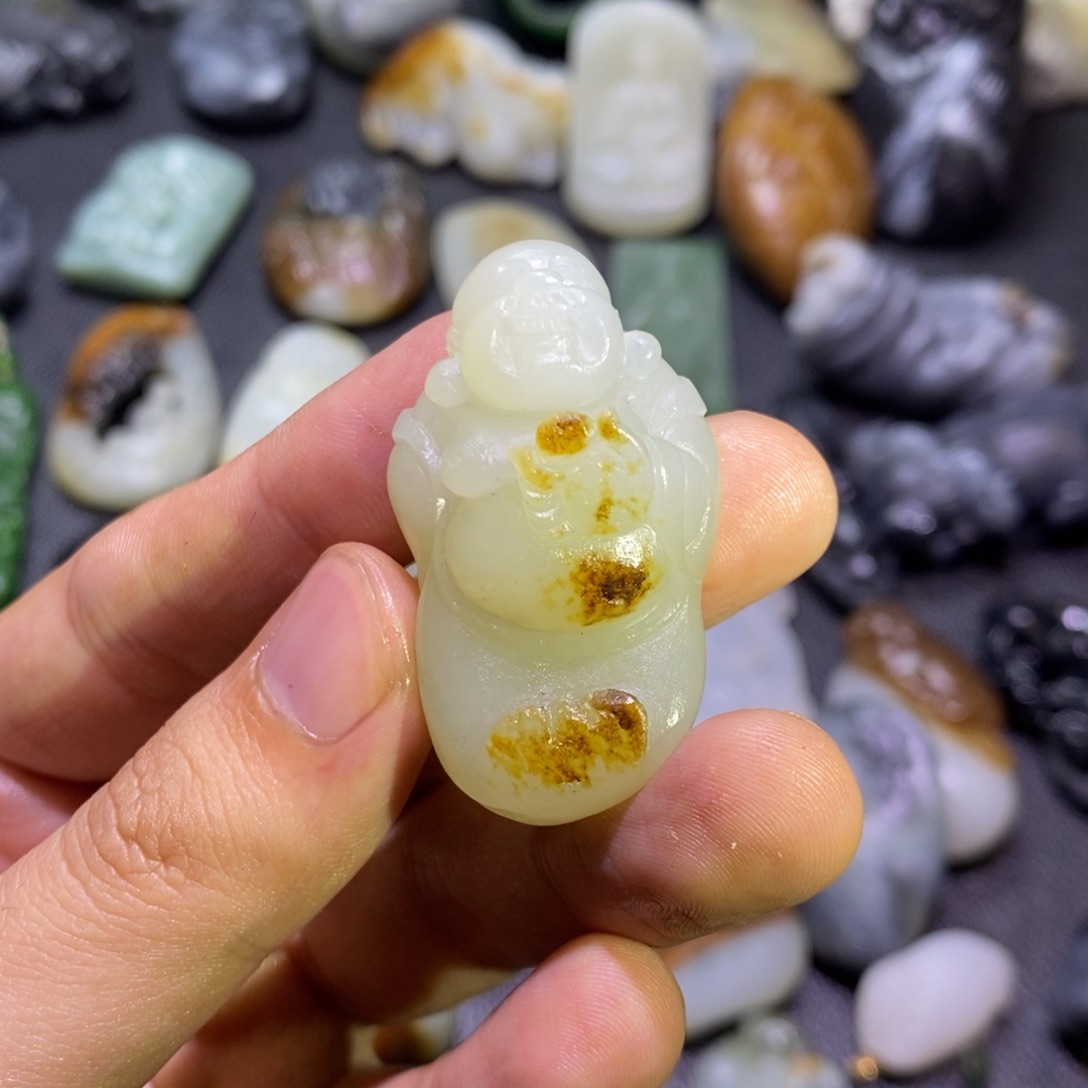 未镶嵌和田玉挂件傲****闲