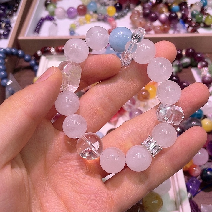 水晶手链未镶嵌白幽灵