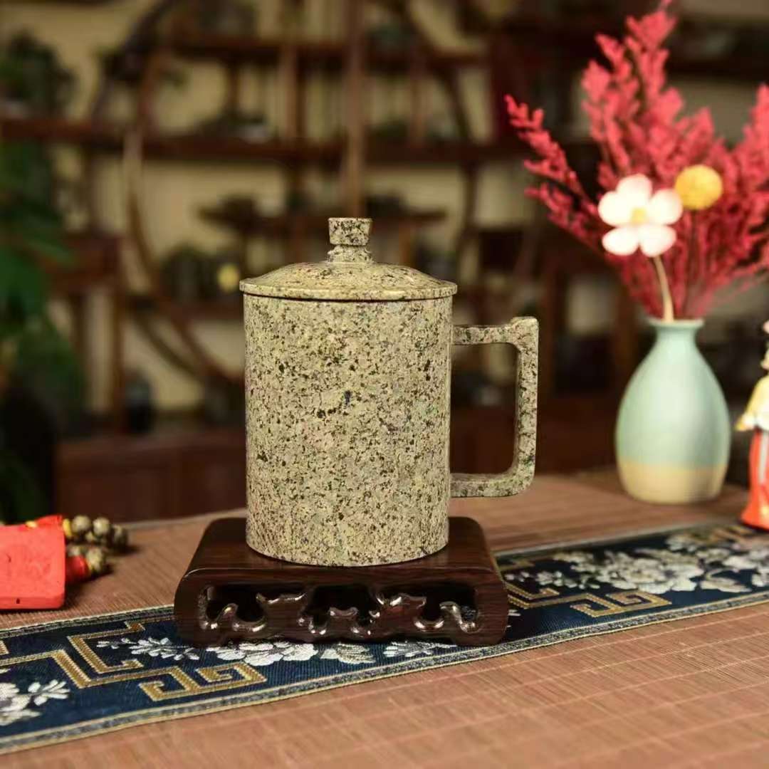 中华麦饭石【 鼎天立地 水杯 】500毫升