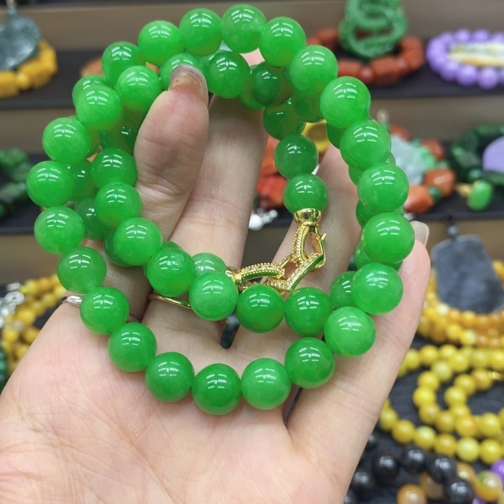 过***龙翡翠未镶嵌颈饰项链5