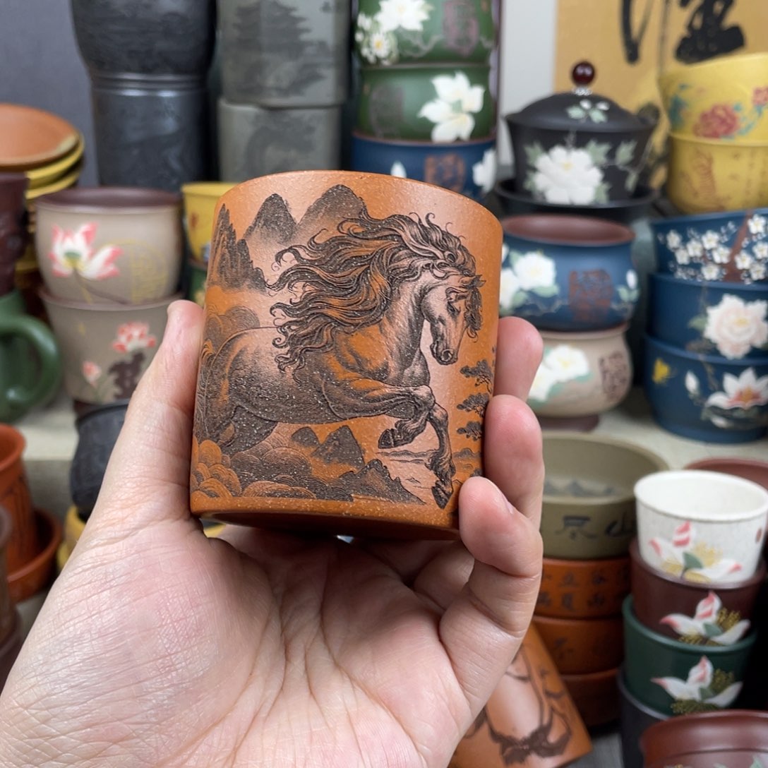 紫砂茶杯紫砂茶杯