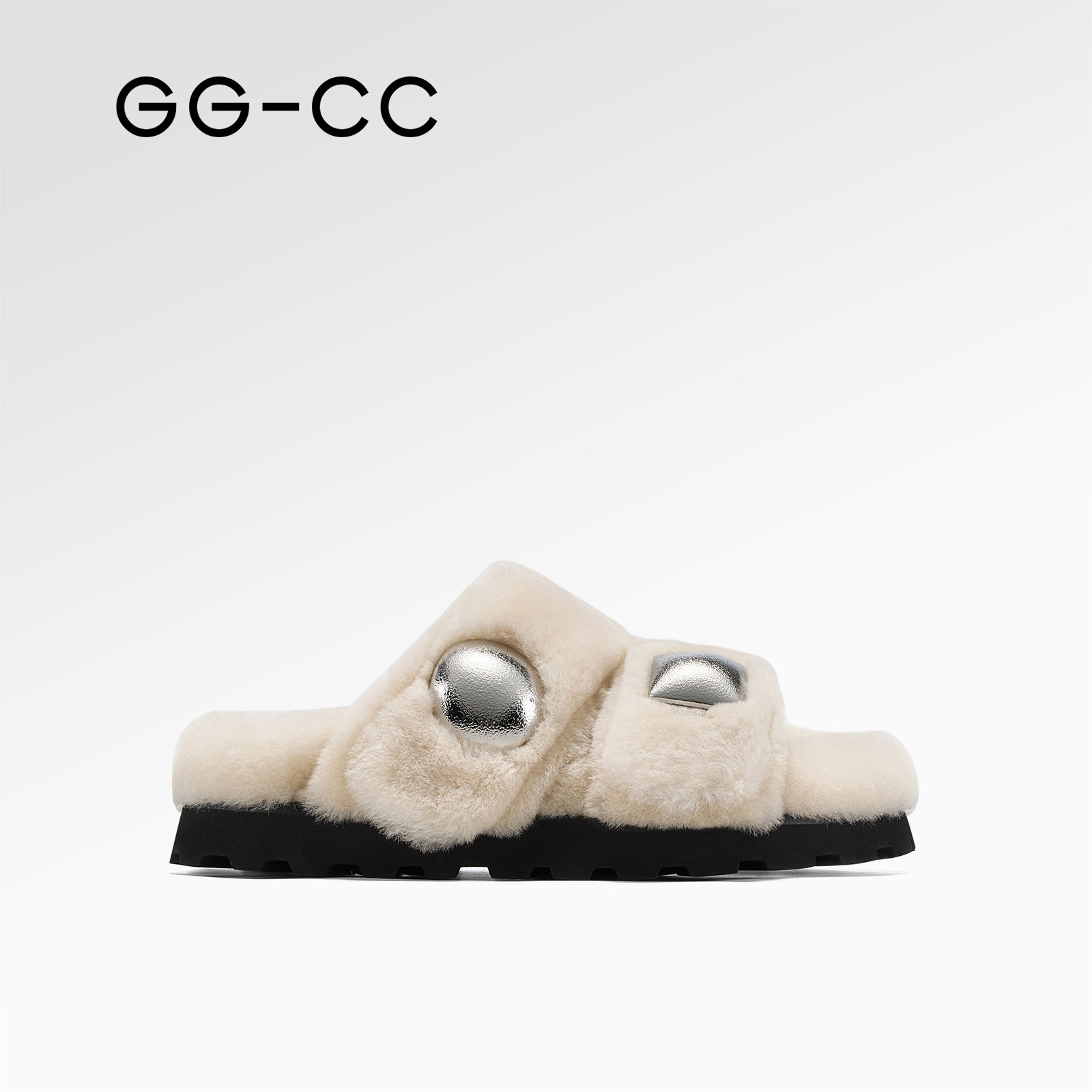 GG-CC【乌木玫瑰】法式摩登千金贵感毛毛拖鞋女秋季新款可外穿1948