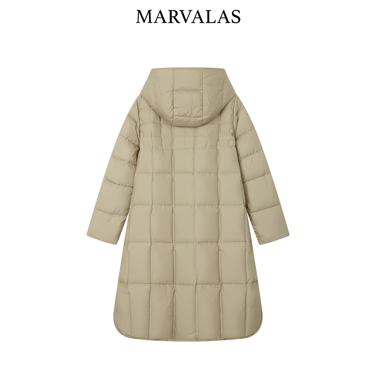 【芊芊专属】长款冬季时尚连帽百搭蓬松轻盈保暖外套