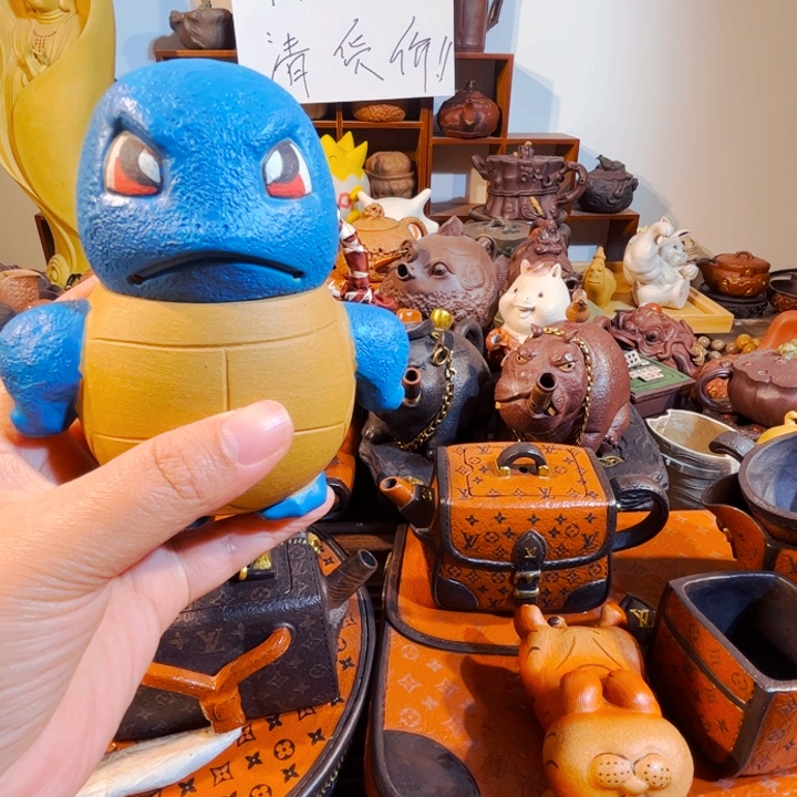 霁***野拼配泥茶壶纯手工制作过程就是