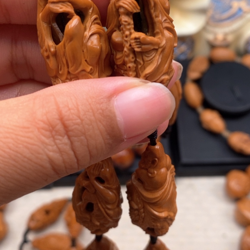 【闪购商品】橄榄核手串橄榄手工雕刻工艺