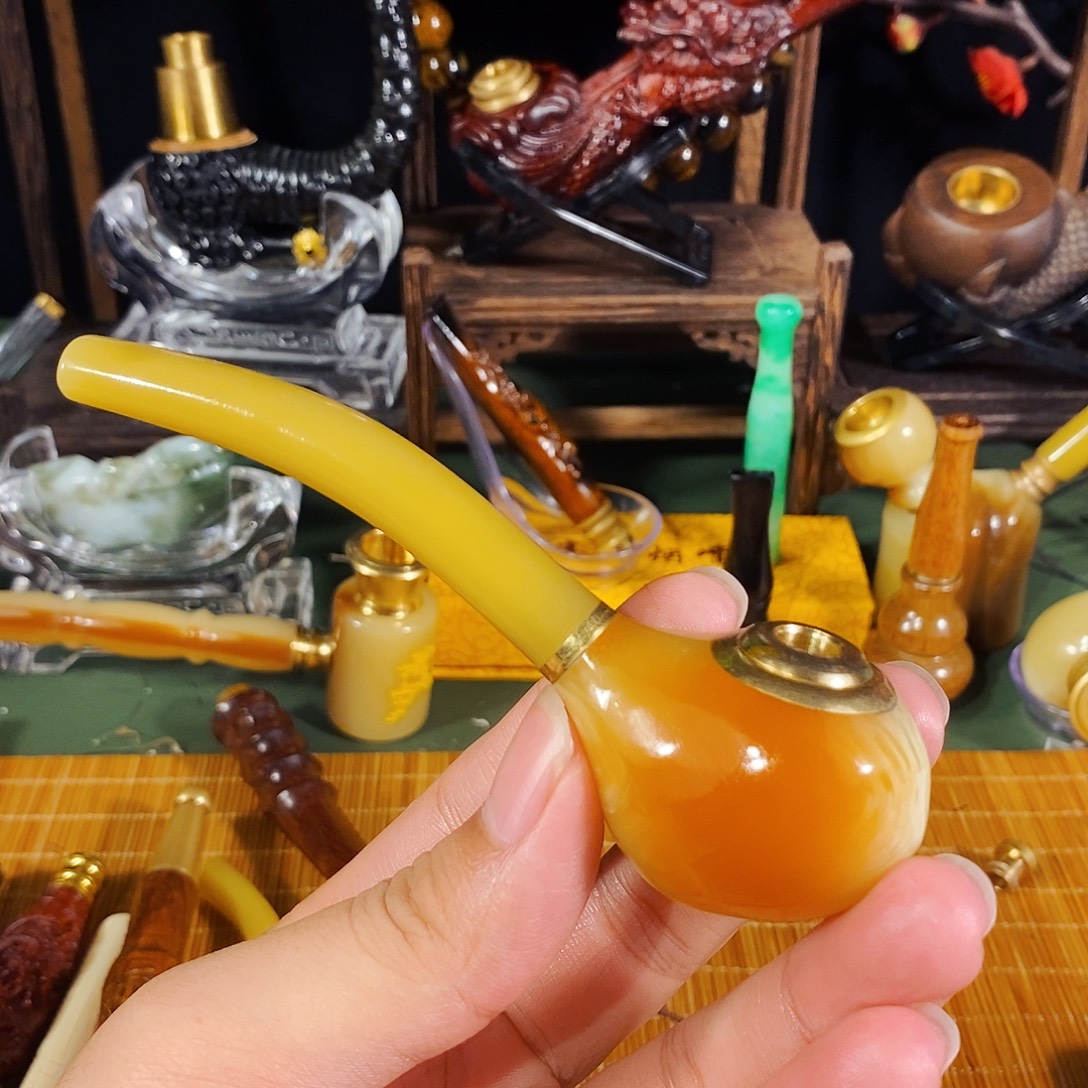 高端定制金丝楠烟嘴
