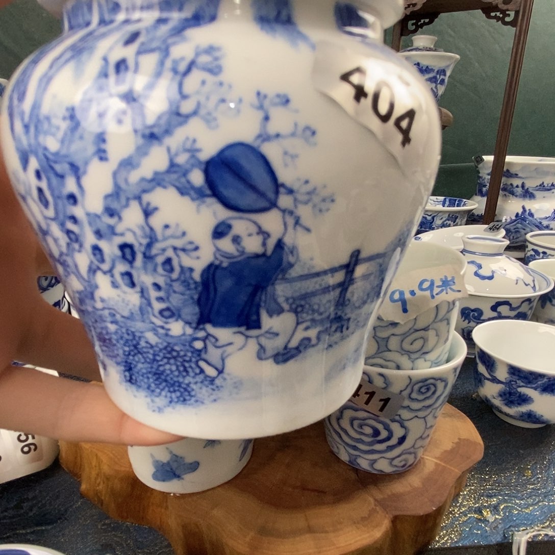 瓷片景德镇手绘青花茶器404
