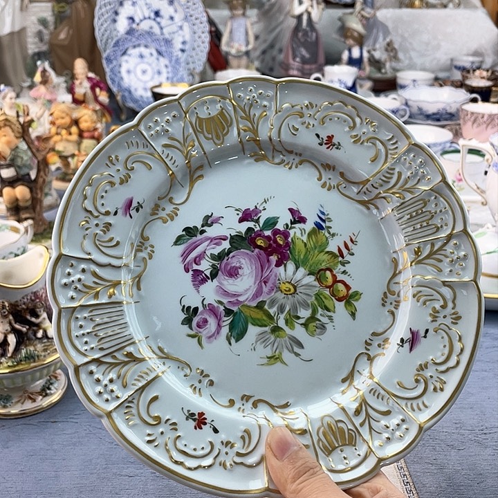 中古欧瓷瓷器小房子