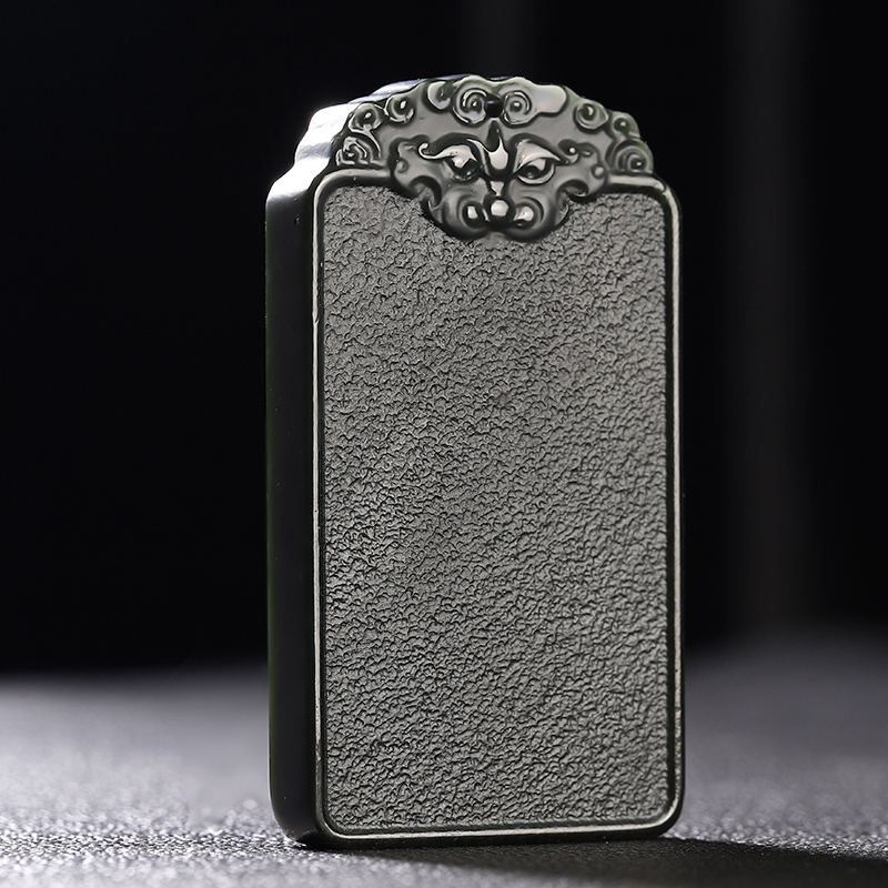 和田玉青玉十二生肖本命佛平安无事牌吊坠男女通用款