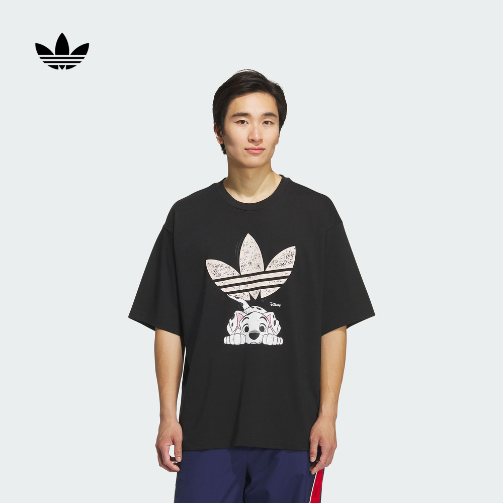 阿迪达斯三叶草 迪士尼101斑点狗联名短袖T恤男款adidas KG6684