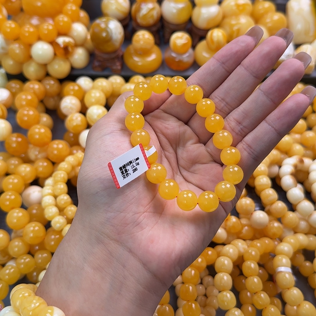 蜜蜡未镶嵌珠宝奇石同料11mm