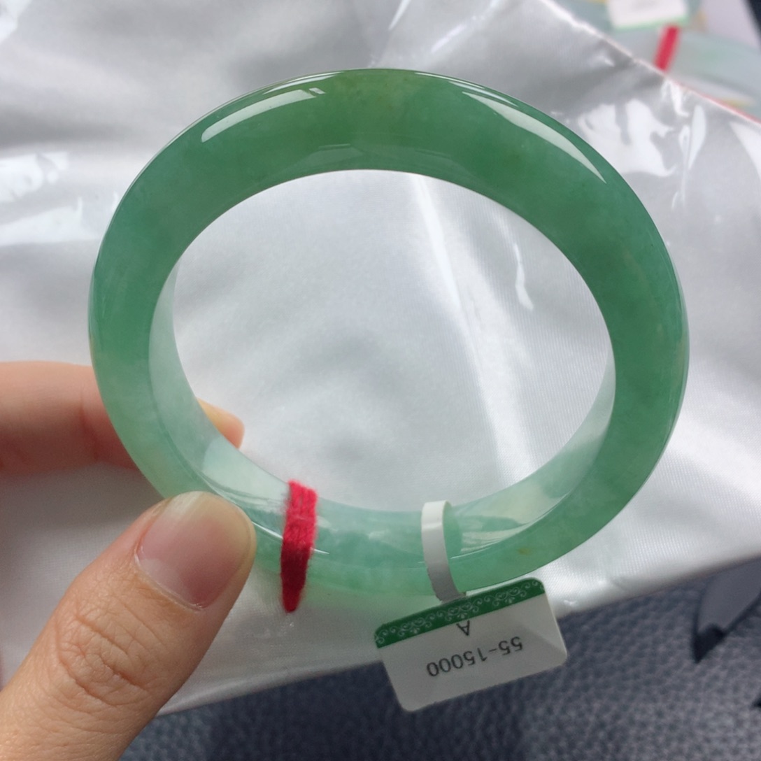 未镶嵌手镯翡翠缅甸天然翡翠A货55.8正