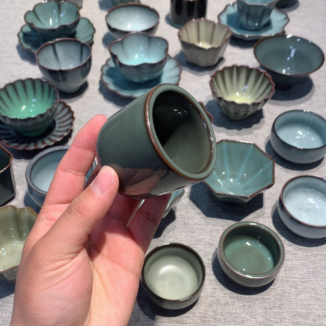 龙泉青瓷茶具杯子