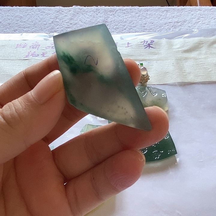 散珠翡翠玻璃飘花