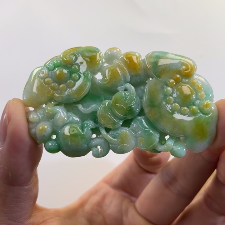 翡翠吊坠(赠链)未镶嵌代编织