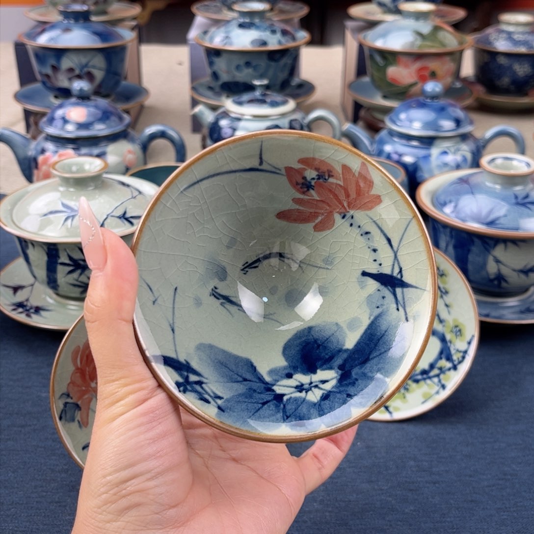 杯景德镇手绘手工茶具