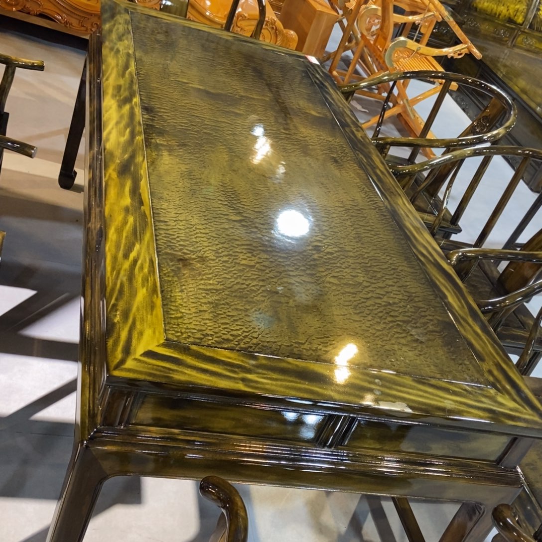 楠木茶桌八件套1.98米