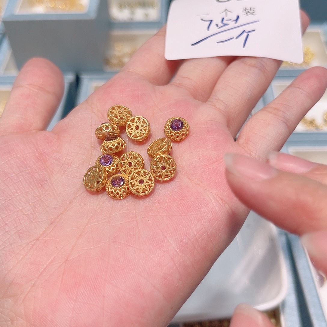 银S925镶嵌水晶珠宝半成品82 。         