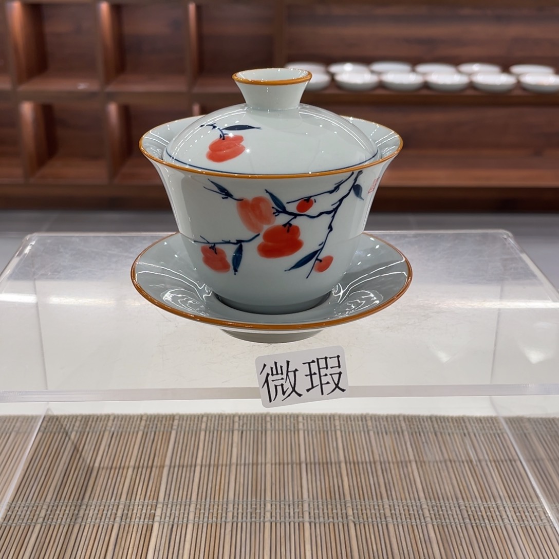 微瑕釉下彩纯手绘