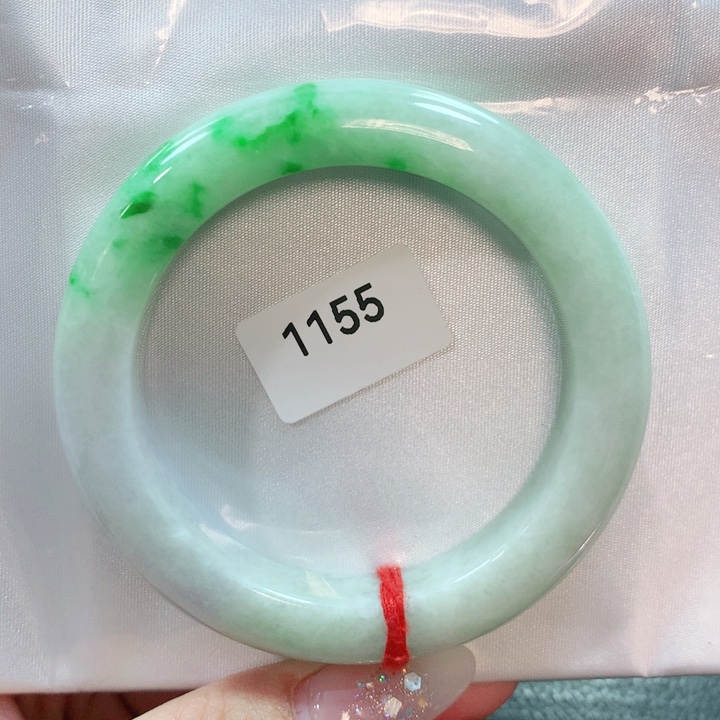 翡翠手镯未镶嵌天然翡翠手镯53