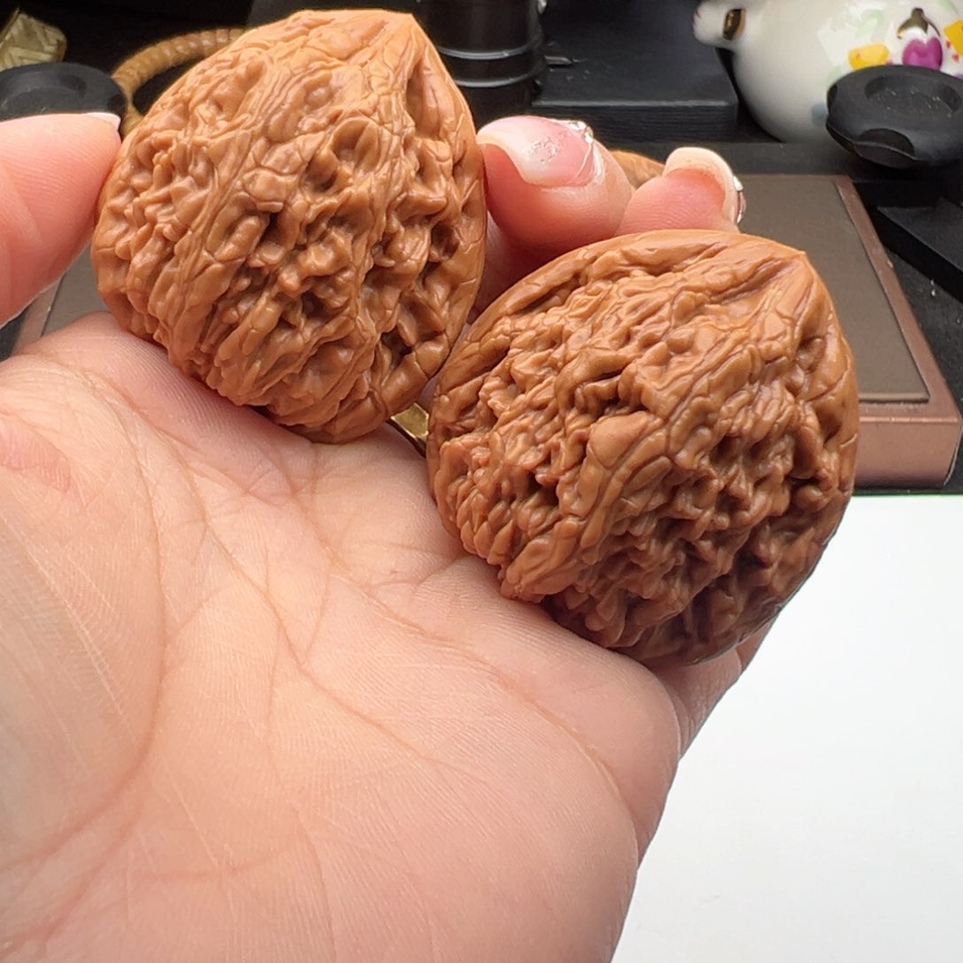 文玩核桃把件虎头王41