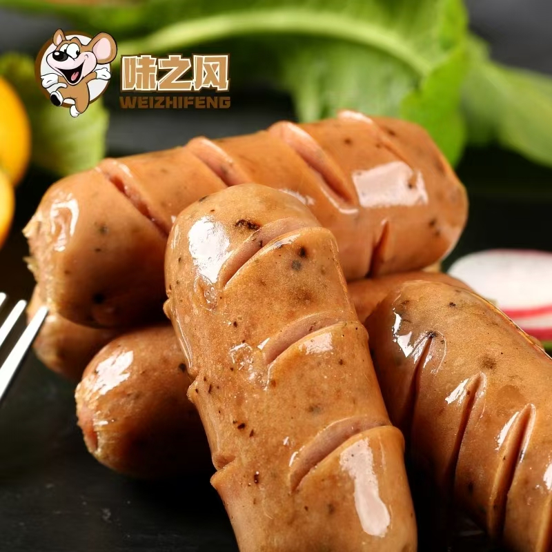 【到手120根/4斤8两】火山石烤肠黑胡椒原味台湾风味烤肠20g/根