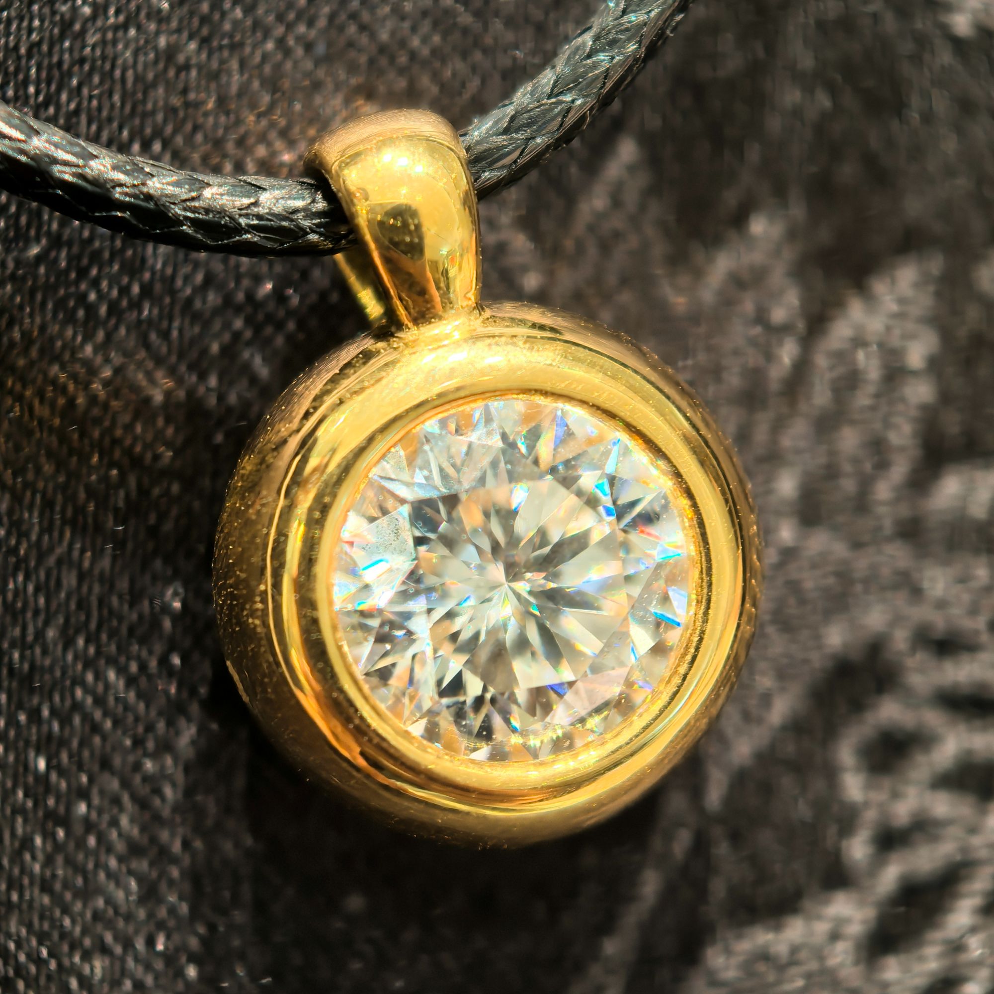 【翰麟黄金】999足金 5D2克拉泡泡吊坠