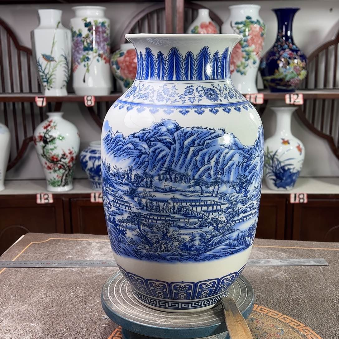 摆件陶景德镇陶瓷富春