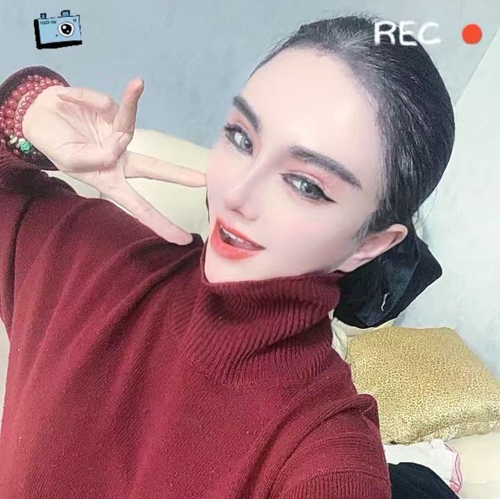 安哥拉红气质高领针织衫女秋冬内搭百搭舒适加厚毛衣