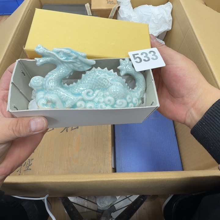 瓷片工艺品摆件瓷器摆件666