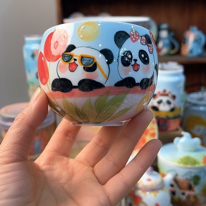 陶景德镇釉下手绘陶瓷 