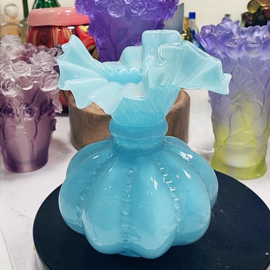 琉璃高度21厘米琉璃芬顿花瓶