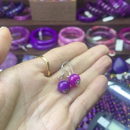 非金属南非老料10耳坠S2