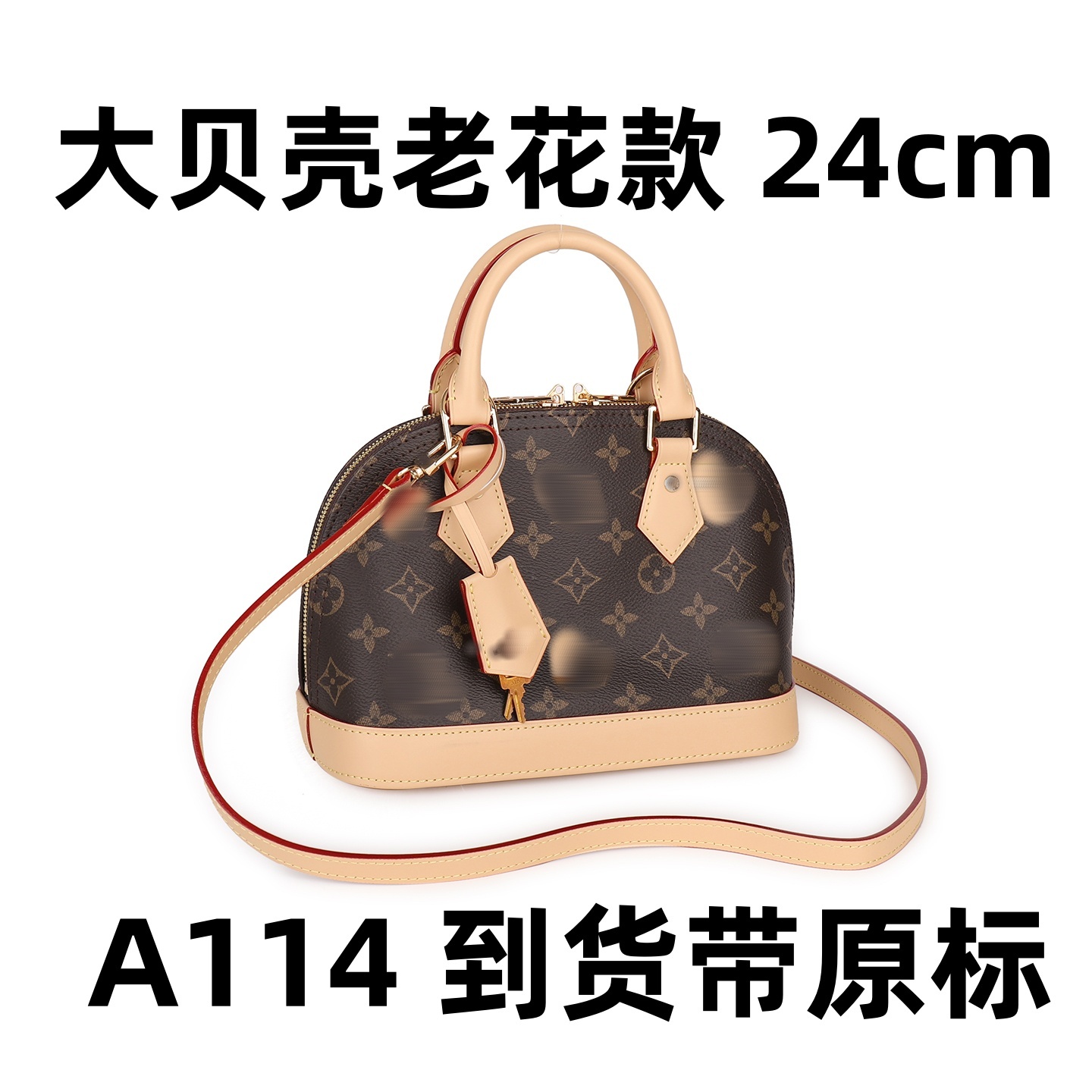A114 大贝壳老花款 24cm【里外标全对】【有礼盒】【有运费险】斜挎包