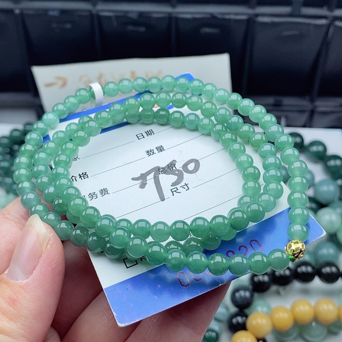 翡翠毛衣链未镶嵌