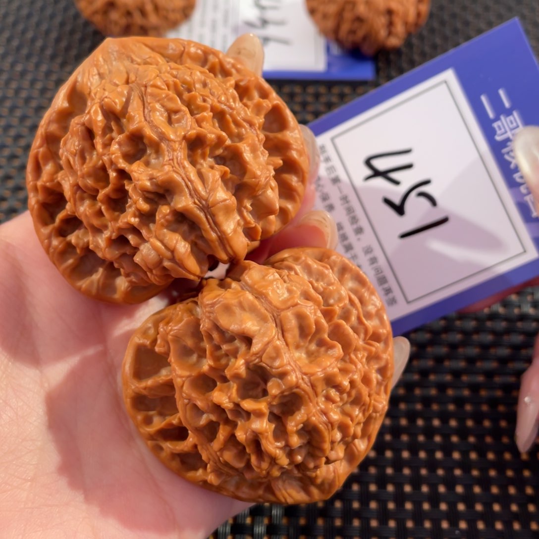 文玩核桃把件451号51尺官帽