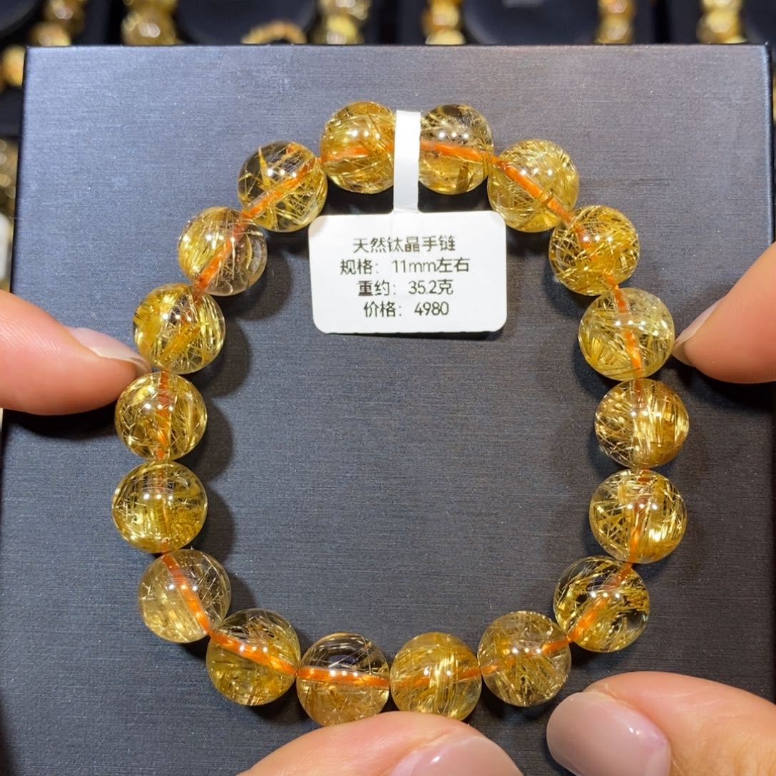 水晶手链未镶嵌手链11mm 瑾