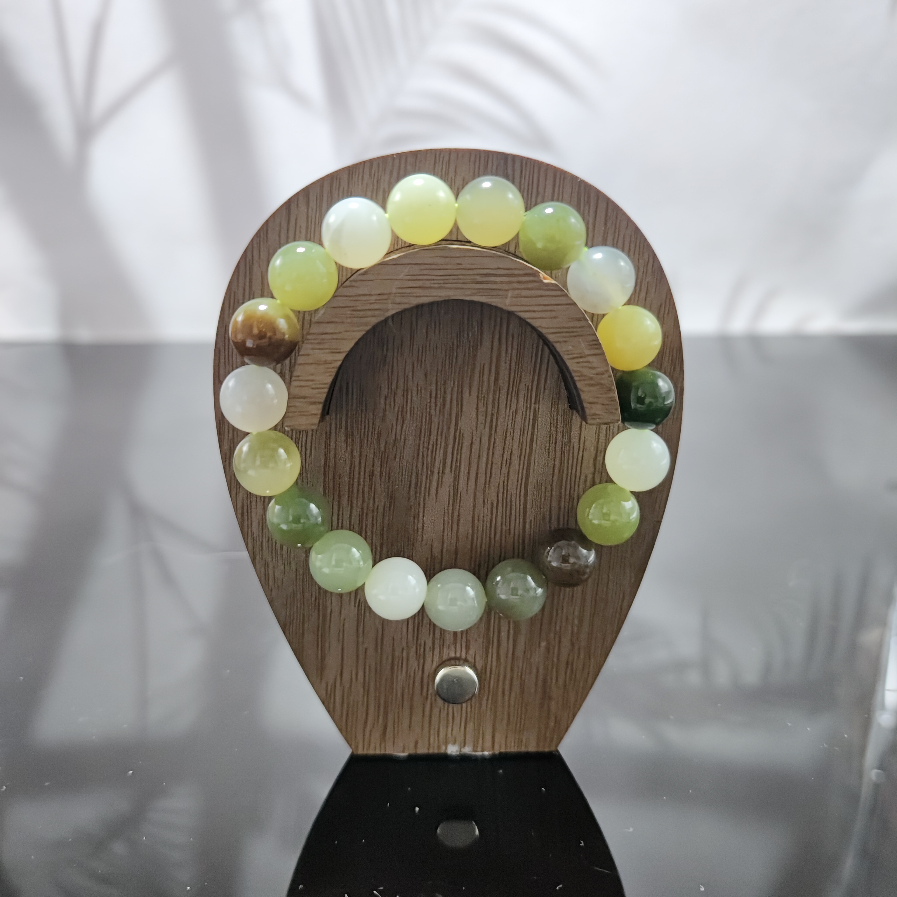 I和田玉多宝圆珠手串（卡10）0503