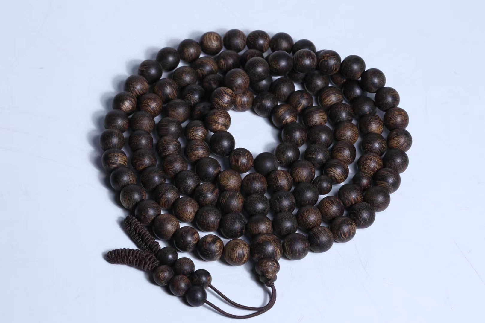 沉香沉水文莱老料0.8/108颗念珠