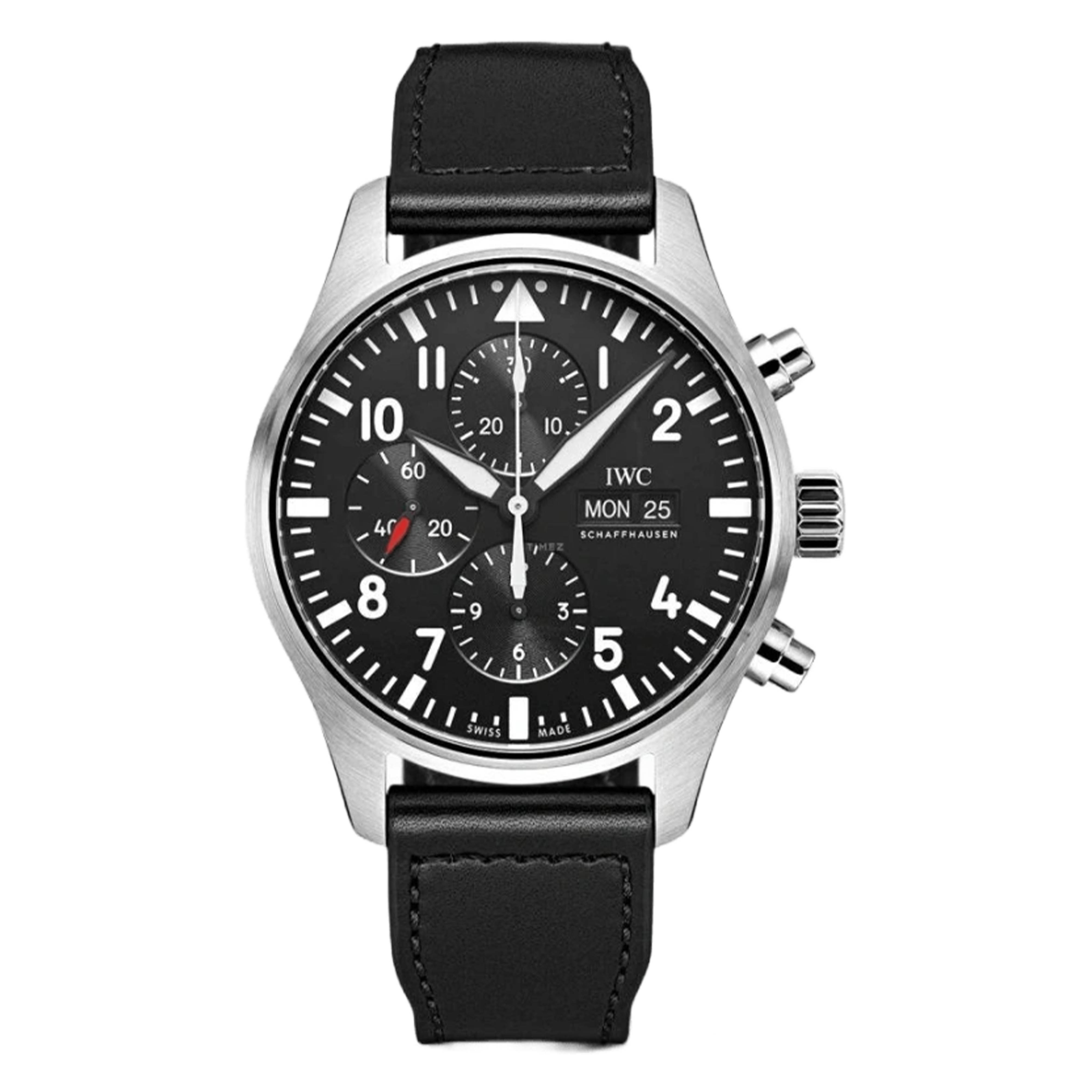 全新未使用 IWC/万国 /IW377709飞行员计时黑盘/25年/43mm