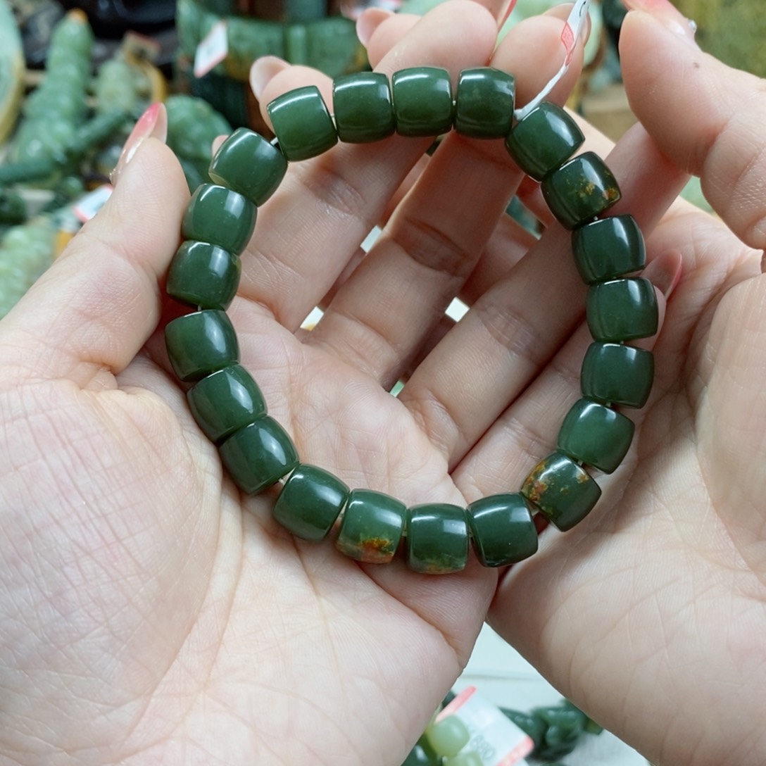 透闪石质玉手链未镶嵌