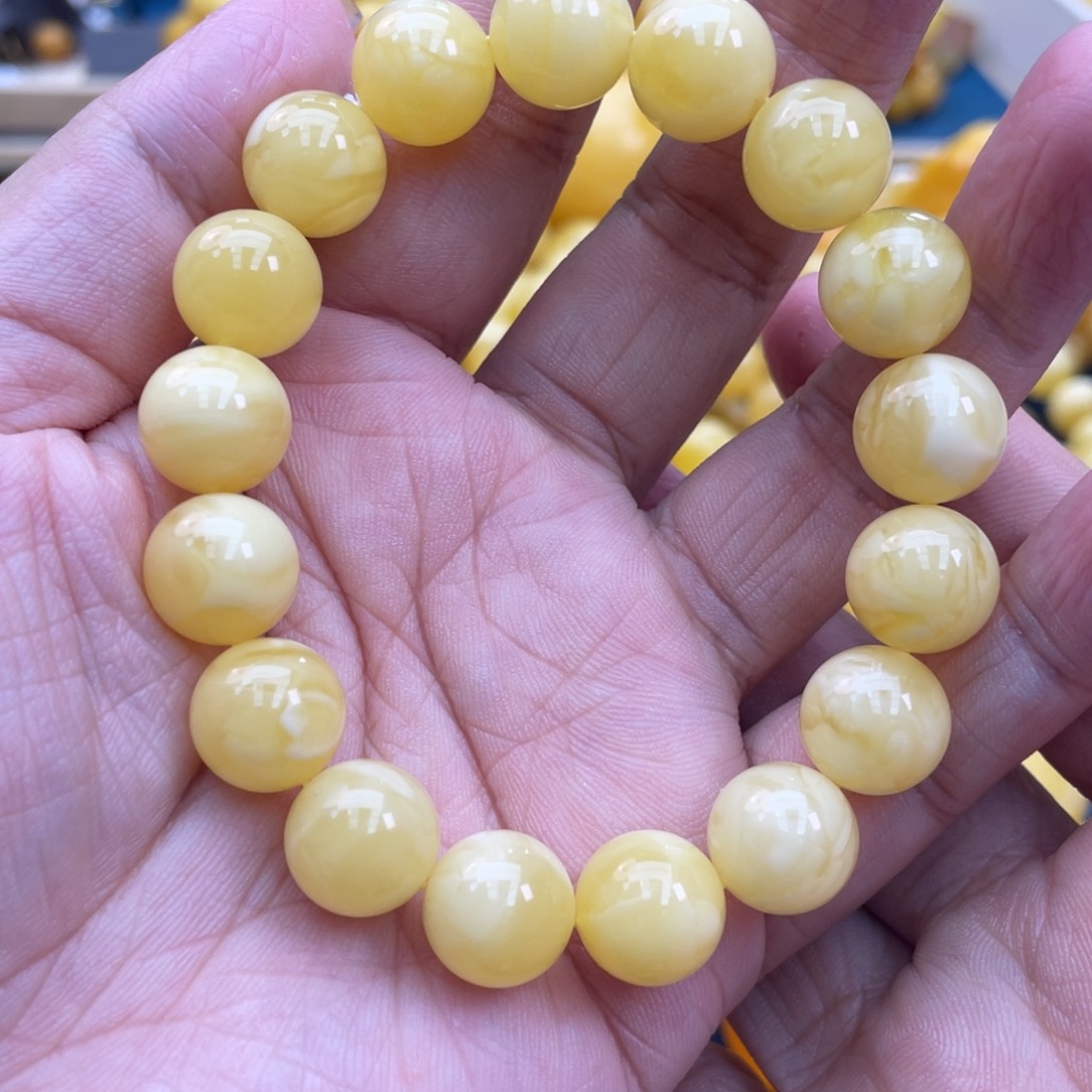 琥珀裸石未镶嵌琥珀蜜蜡12m m