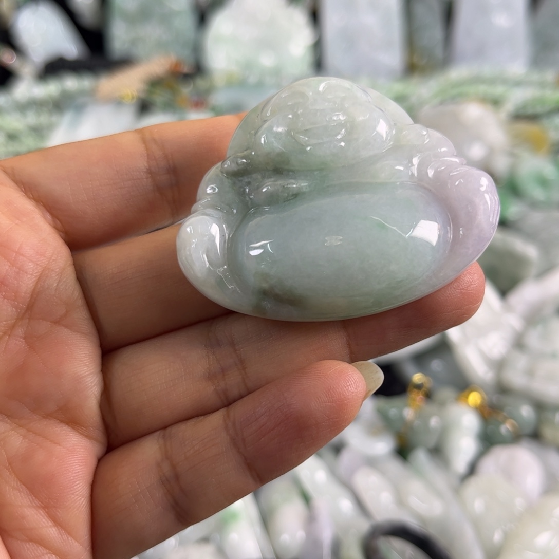 翡翠未镶嵌吊坠(不含链)微瑕