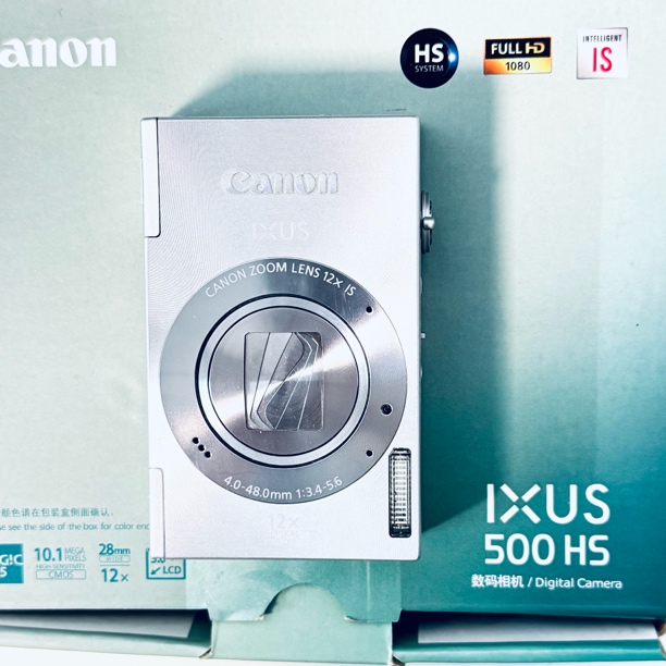 95新 Canon/佳能 ixus500hs原盒1200w像素48倍长焦带实况人景款