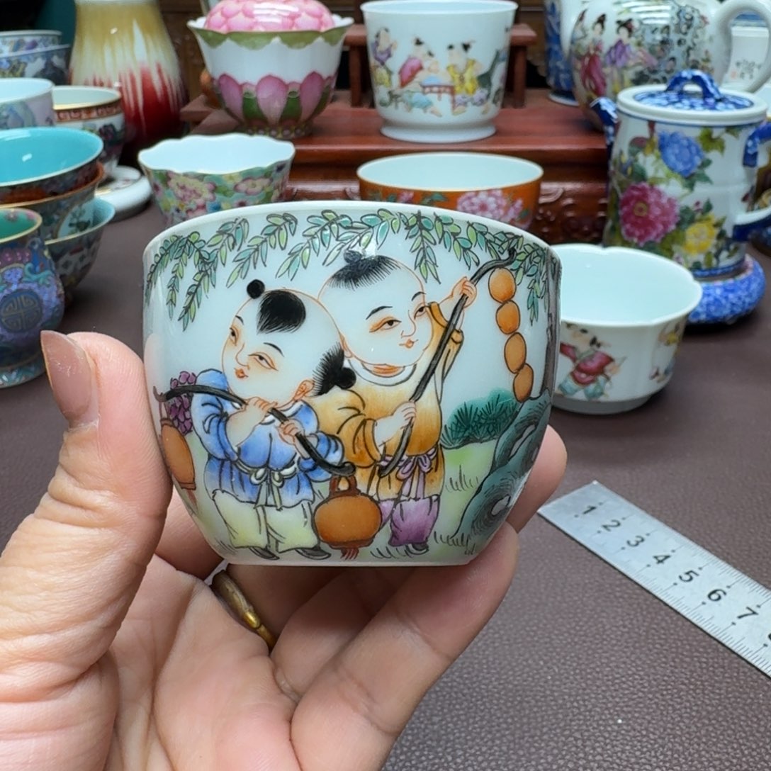 瓷片景德镇仿古手工制作精品展示