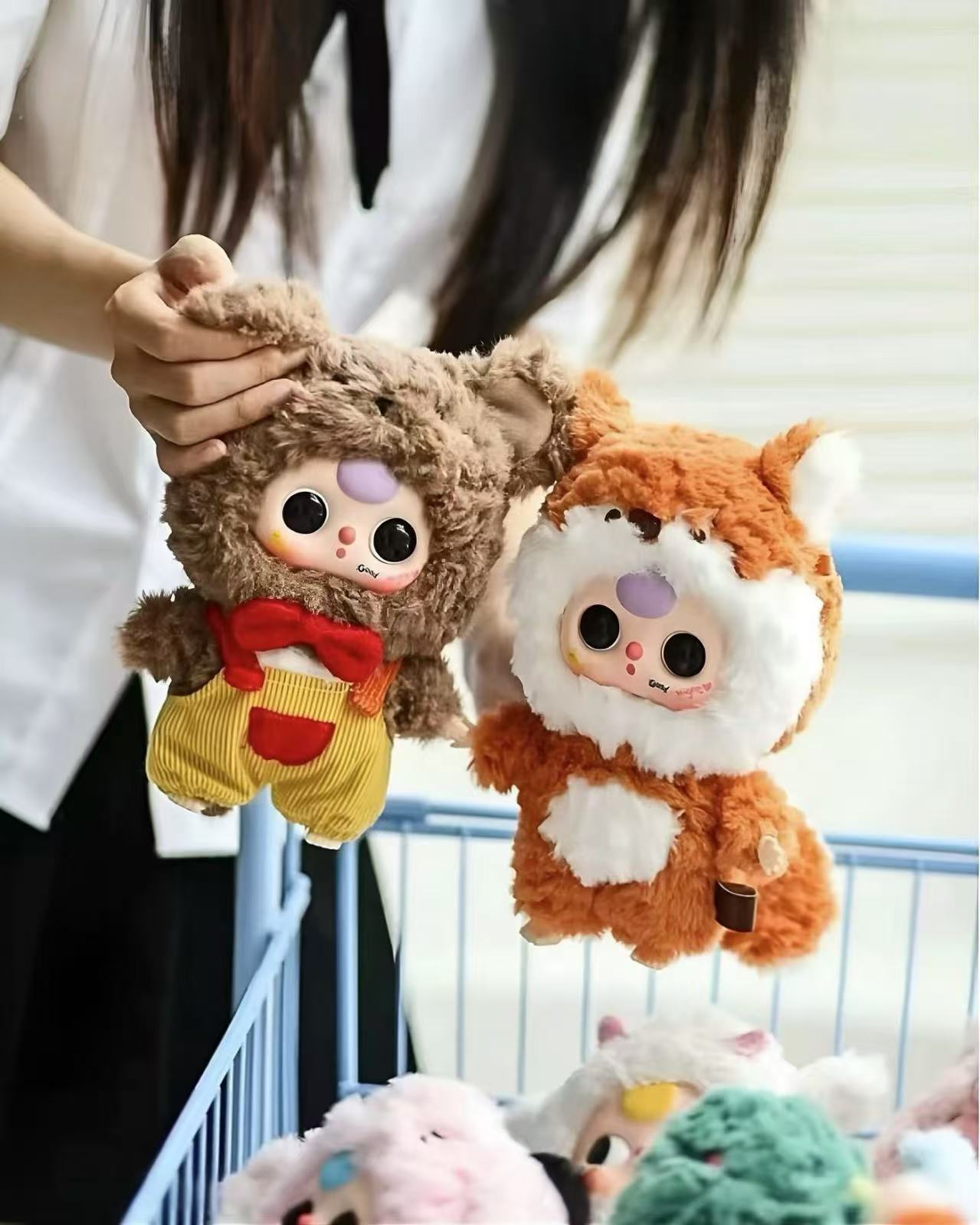 【拆盒】娃三岁3代大可爱毛绒系列潮玩盲盒