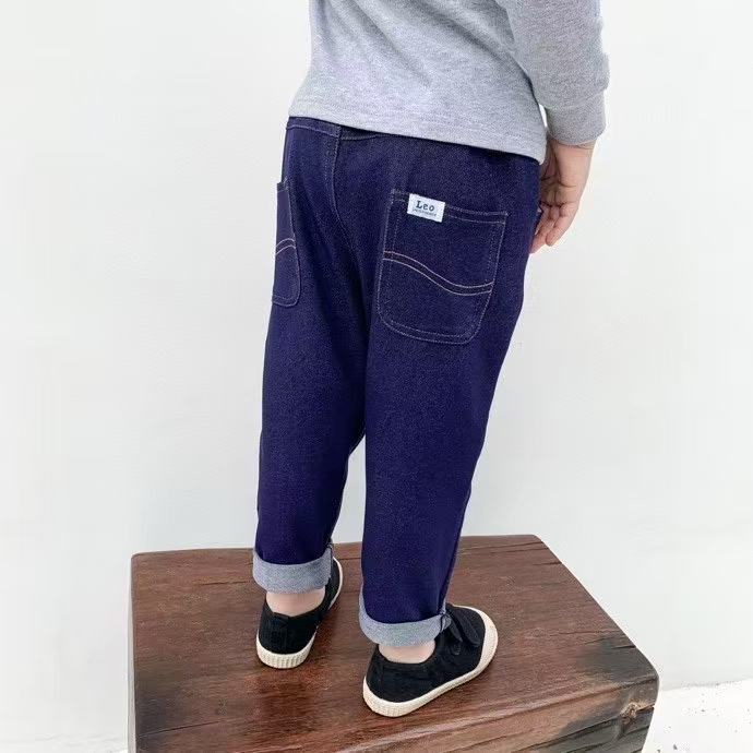 2025 男女宝宝中大童宝宝柔软弹性超大牛仔裤  水洗不掉色